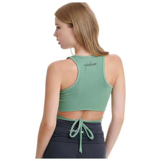 Bodytalk Γυναικεία αμάνικη μπλούζα crop